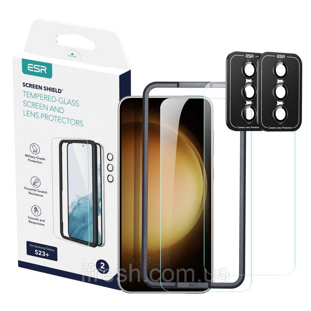 Захисне скло ESR для Samsung Galaxy S23 Plus Protector Set (2 pack), Clear (1D6460101)