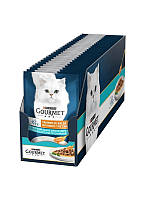 Упаковка влажного корма Purina Gourmet Perle для котов с тунцем (кусочки в соусе) 26 шт х 85 г