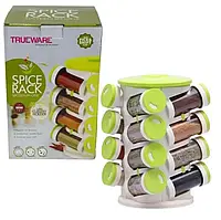 Органайзер для специй кухонный вращающийся Spice Rack 16 в 1 Стойка для специй карусель «Trifle-store»