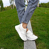 Кросівки жіночі білі шкіряні літні перфоровані Натуральна шкіра перфорація Розміри 36 - 41, фото 6