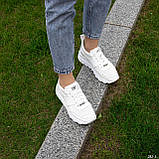 Кросівки жіночі білі шкіряні літні перфоровані Натуральна шкіра перфорація Розміри 36 - 41, фото 4