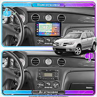 Al Штатная магнитола для Mitsubishi Outlander 1 2002-2008 экран 10" 2/32Gb CarPlay 4G Wi-Fi GPS Prime