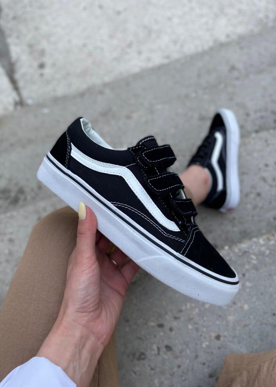 Жіночі Кеди Vans Old Skool V Black White 38-39-40