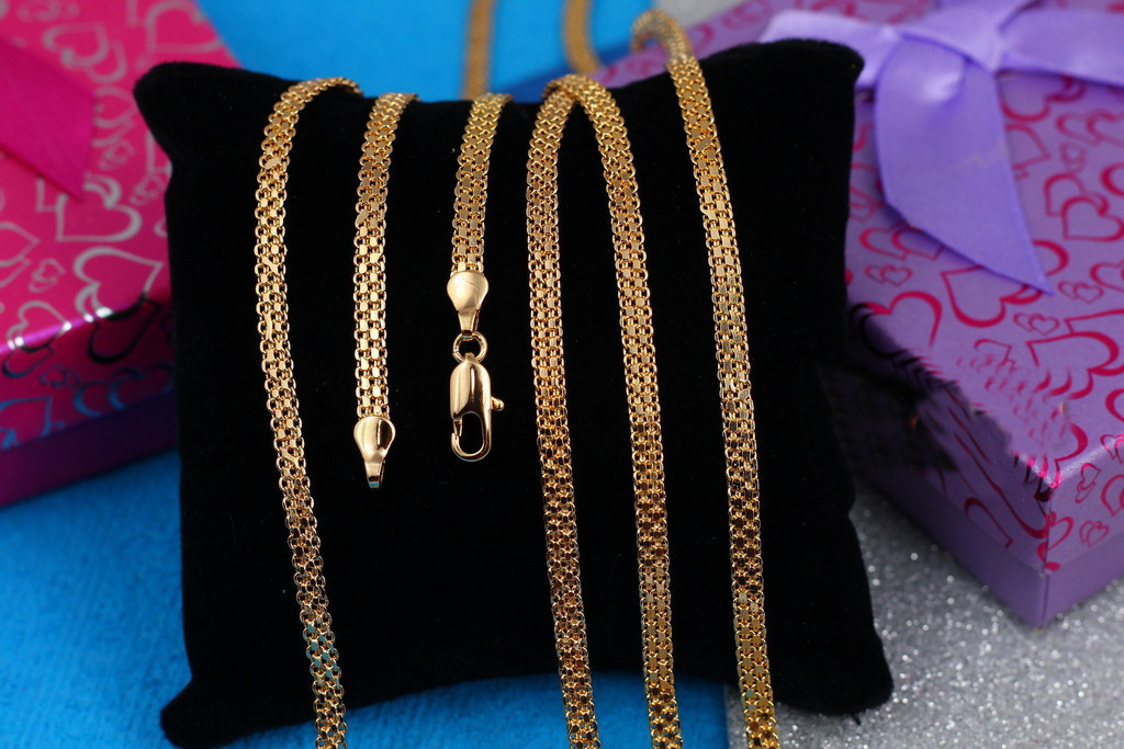 Ланцюг Xuping Jewelry новий бісмарк 45 см 3.5 мм золотистий
