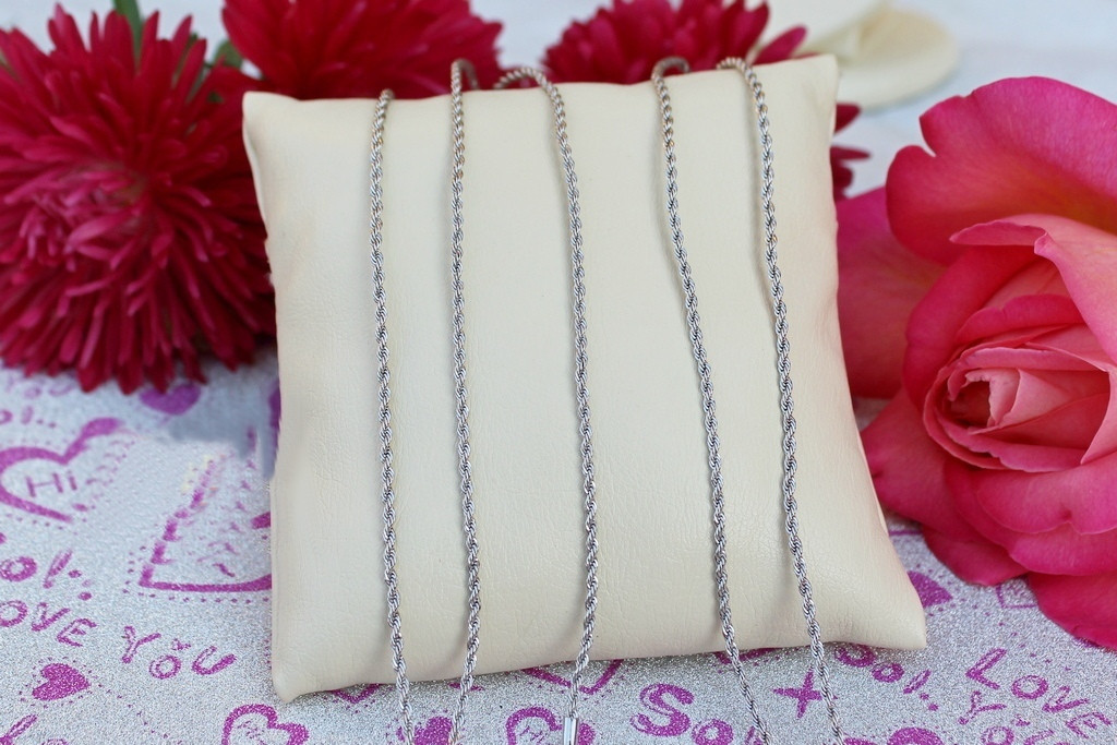 Ланцюг Xuping Jewelry канатик 50 см 1 мм сріблястий