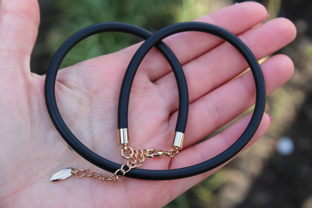 Каучук Xuping Jewelry 40 см 4 мм добавка ланцюжка 5 см золотистий
