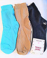 Детские подростковые тонкие летнии носки хлопок унисекс на мальчика и девочку на 7-9 лет, размер 32-34
