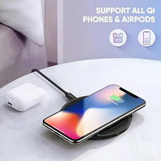 Бездротова зарядка Ugreen ED032 10W Qi Wireless Charging Pad Чорний, фото 3