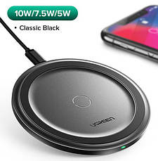 Бездротова зарядка Ugreen ED032 10W Qi Wireless Charging Pad Чорний, фото 4