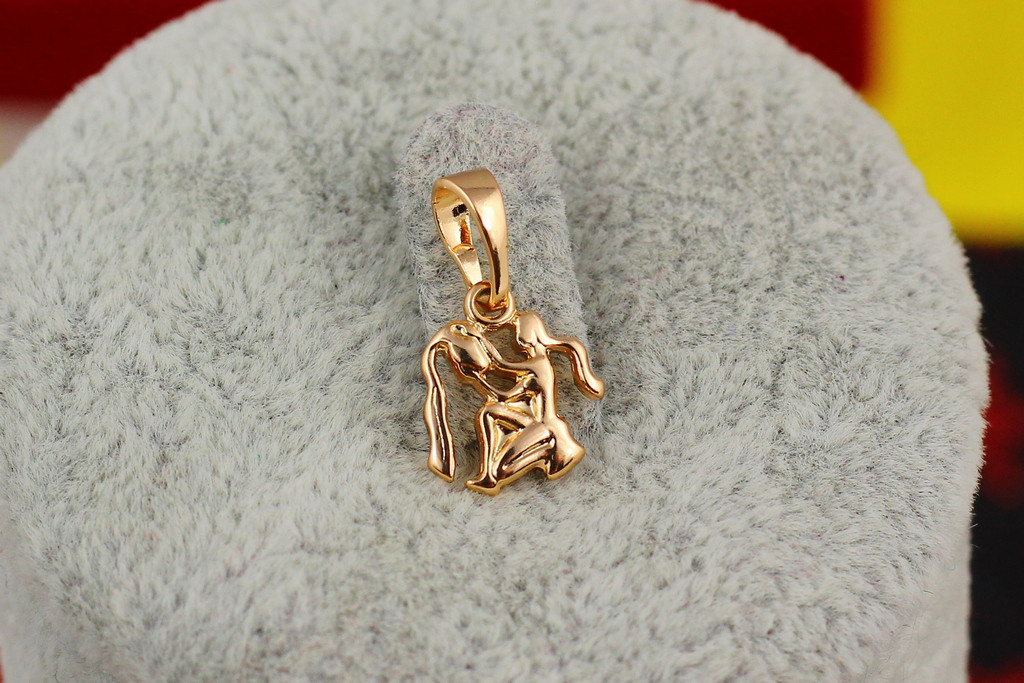Кулон зодіак Xuping Jewelry водолій 1,2 см золотистий