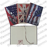 Блокнот JGYC321281-1087 (13.5*19 см., картонная обложка, иностранный флаг, в линию)