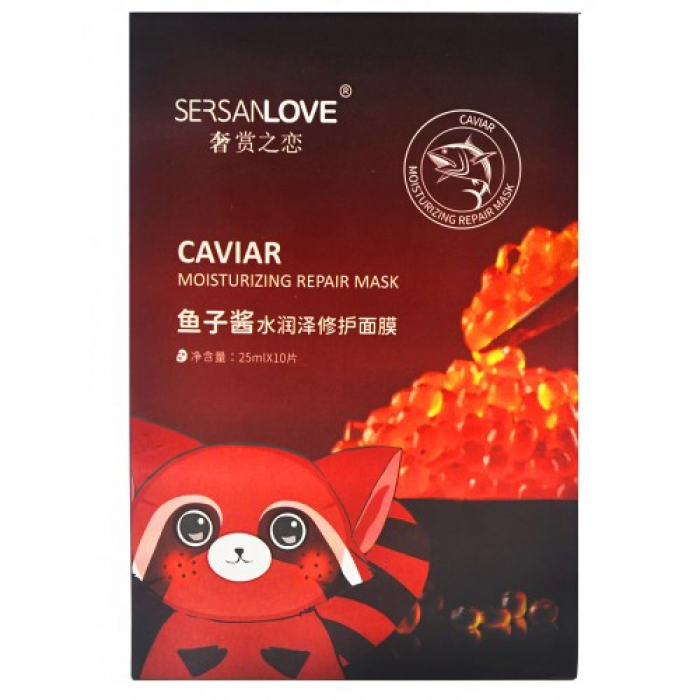 Маска для обличчя SERSANLOVE Caviar Repairing Mask з екстрактом червоної ікри поштучно