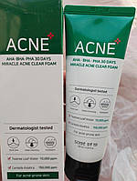 Очищающая пенка some by mi aha-bha-pha 30 days miracle acne clear foam