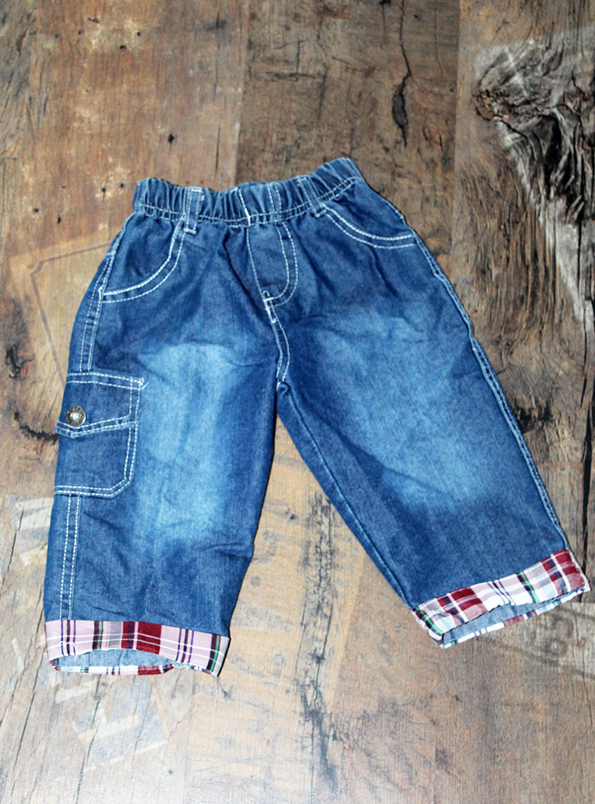 Дитячі легкі джинсові бриджі на хлопчика, фото 1