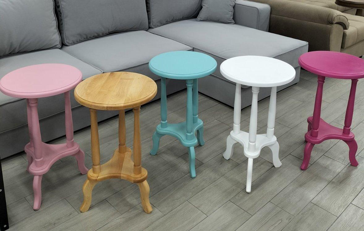 Кавовий столик круглий з масиву вільхи  RoomerIN, кольори на вибір