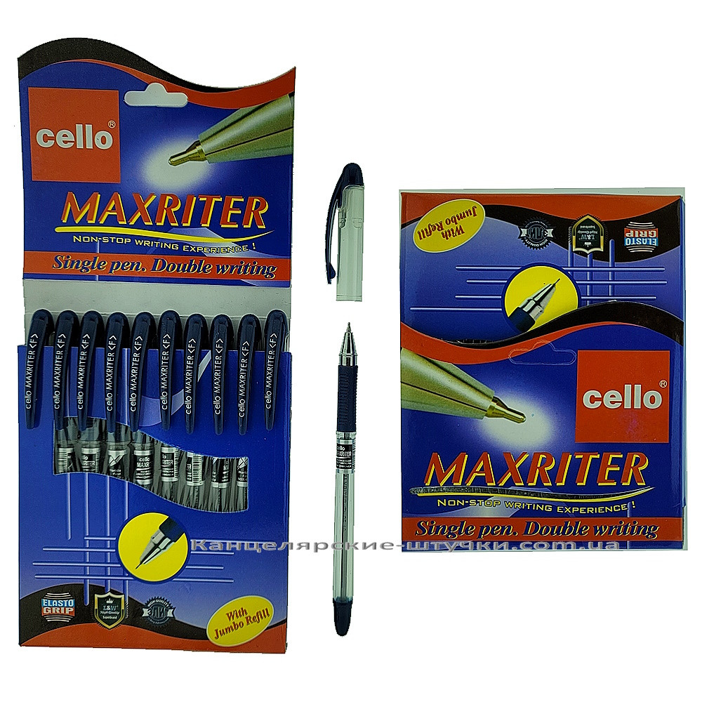 Ручка масляная Cello Maxriter 727 (синяя, БЕЗ дополнительной ручки) - фото 1 - id-p1862808613