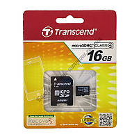 Карта памяти microSDHC Transend (16GB, класс 4)