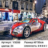 Картина для раскрашивания по номерам в коробке Y5099 (50*40 см., Bugatti)