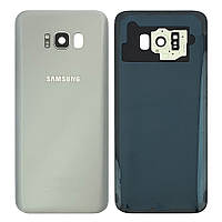 Задняя крышка Samsung Galaxy S8 Plus G955F серебристая Original PRC со стеклом камеры