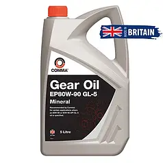 Олива трансмісійна COMMA  EP80W-90 GEAR OIL GL5  5л.