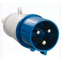 Вілка силова 023 2Р+РЕ 32А 250В IP44 GAV 519-1