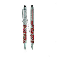 Ручка поворотная 270-UA (Touch pen, Сваровски, ВЫШИВАНКА)