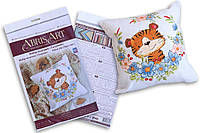 Набор-подушка для вышивки крестиком "Тигрёнок", AHP-012, 30*30см, Abris Art