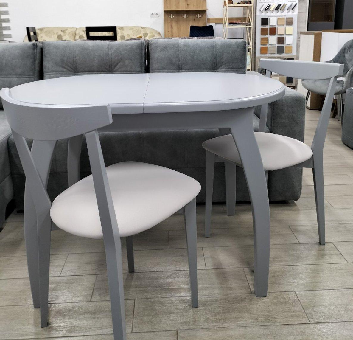 Стіл кухонний дерев'яний Риф RoomerIN, колір сірий