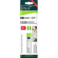Запасные графитовые жала 7050 для Pica Fine Dry, твердость H, серый графит, 24шт в комплекте с резинкой