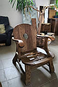Крісло дерев'яне з підлокітниками для саду Прованс RoomerIN, колір на вибір