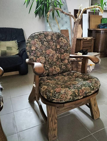 Крісло дерев'яне з підлокітниками для саду Прованс RoomerIN, колір на вибір, фото 1