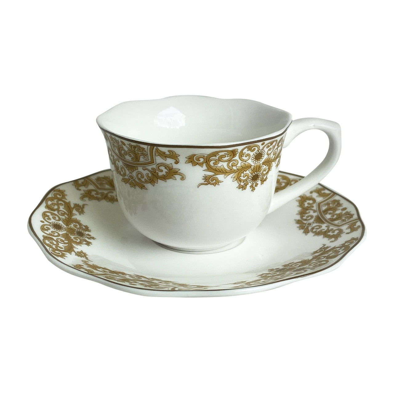 Набір кавових чашок із блюдцями Royal Family Blanche Royal 100 мл 6 шт 721203