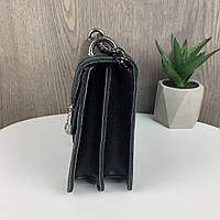 Детская мини сумочка клатч с подковой в стиле Гучи, сумка на плечо черная молочная Черный Отличное качество