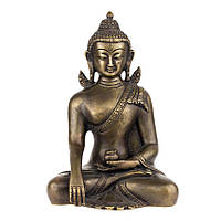 Будда Шак ямуні в жесті перемоги Бронза Оксидування Ручна робота Непал 20.5 см (25348)