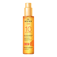 NUXE Sun Бронзирующее масло для загара для лица и тела SPF10, 150 ml