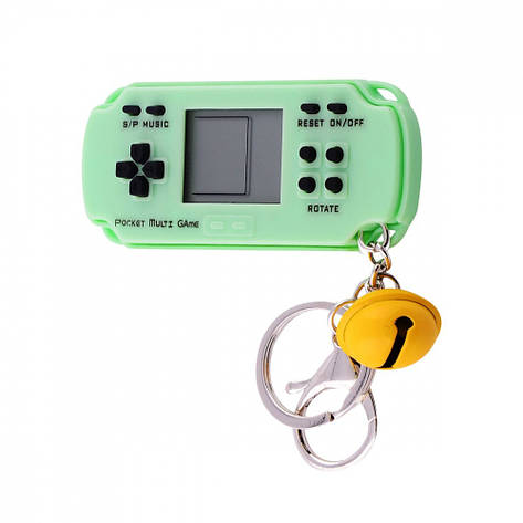 Портативна ігрова консоль Keychain Tetris 23 games green, фото 1