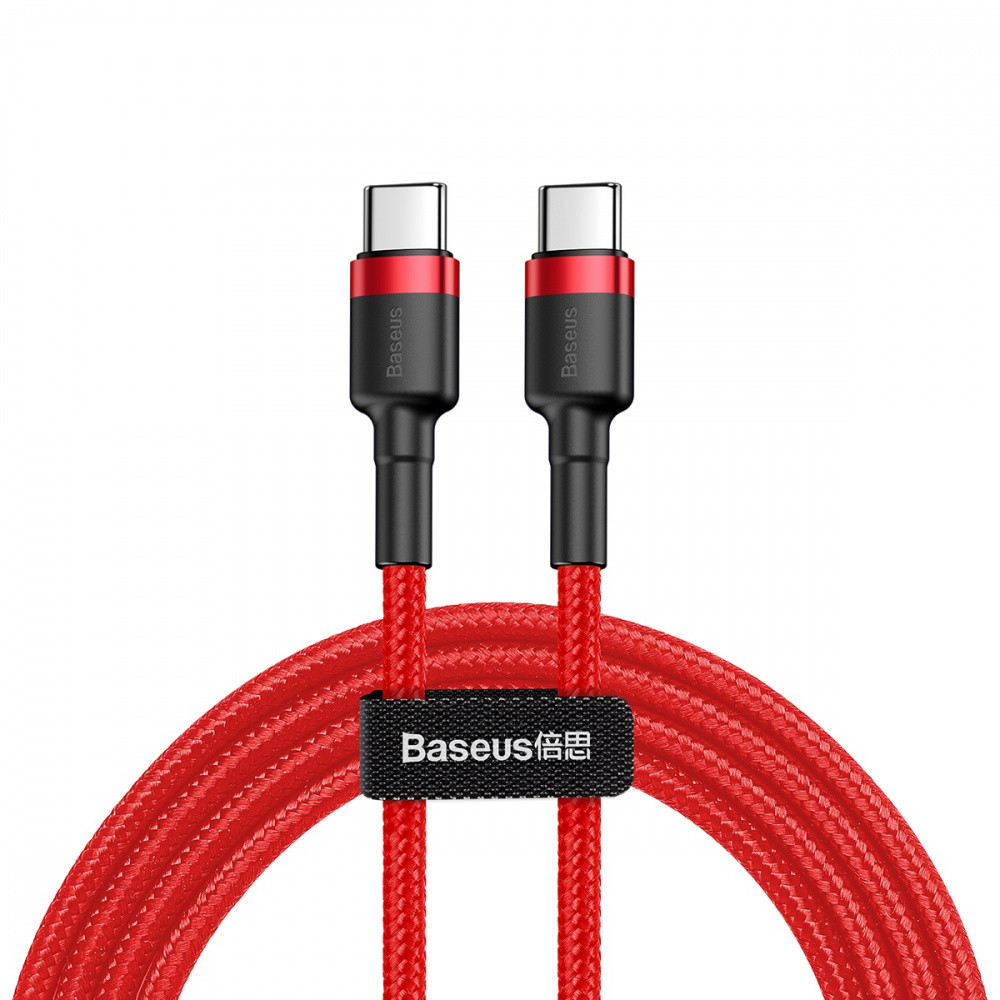 Кабель Baseus Caful Type-C PD 2.0 100W (2m) red/black