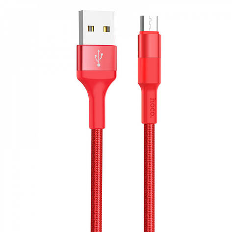 Кабель Hoco X26 Xpress Micro USB (1m) red, фото 1