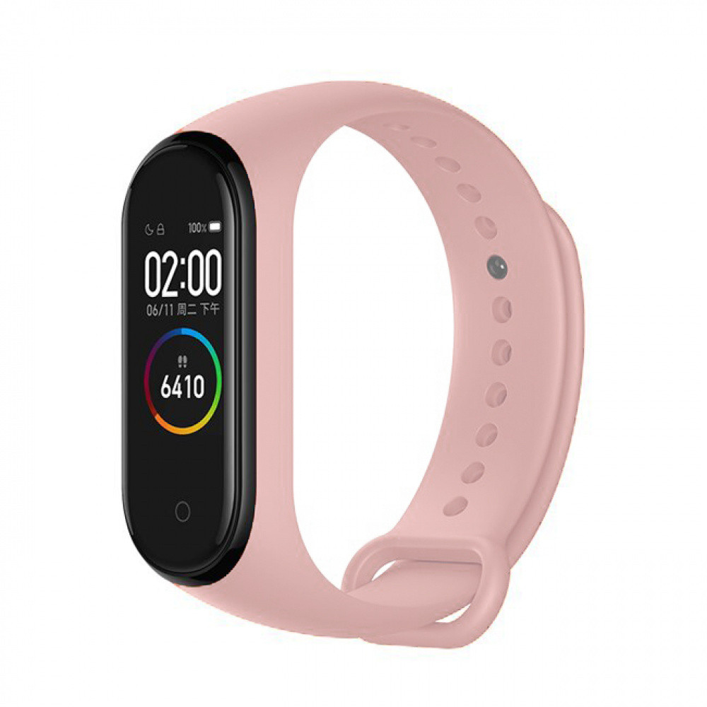 Ремінець Silicone New Xiaomi Mi Band 3/4 pink sand