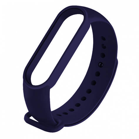 Ремінець Silicone Xiaomi Mi Band 5/6 midnight blue, фото 1
