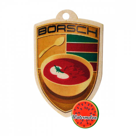 Ароматизатор-освіжувач повітря автомобільний Borsch watermelon, фото 1