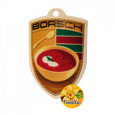 Ароматизатор-освіжувач повітря автомобільний Borsch vanilla, фото 1
