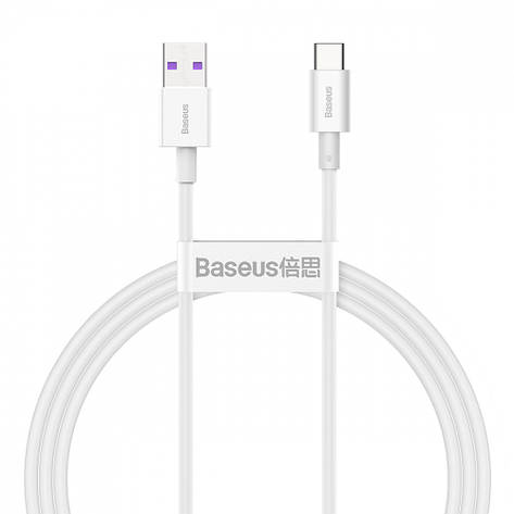 Кабель Baseus Superior Series Fast Charging Type-C 66W (1m) white, фото 1