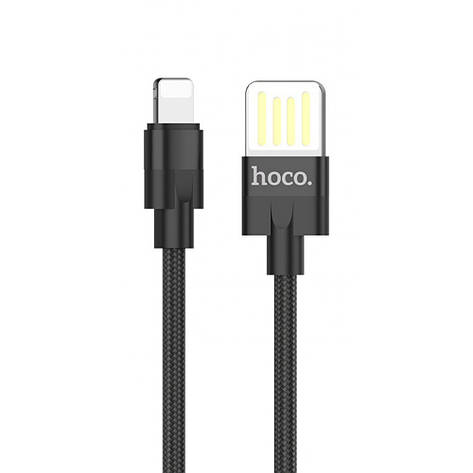 Кабель Hoco U55 Outstanding Lightning (1.2m) black, фото 1