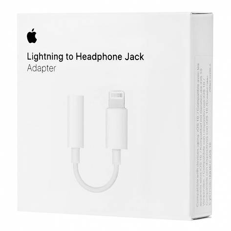 Перехідник Lightning to 3.5mm Headphone Jack Adapter ORIGINAL, фото 1