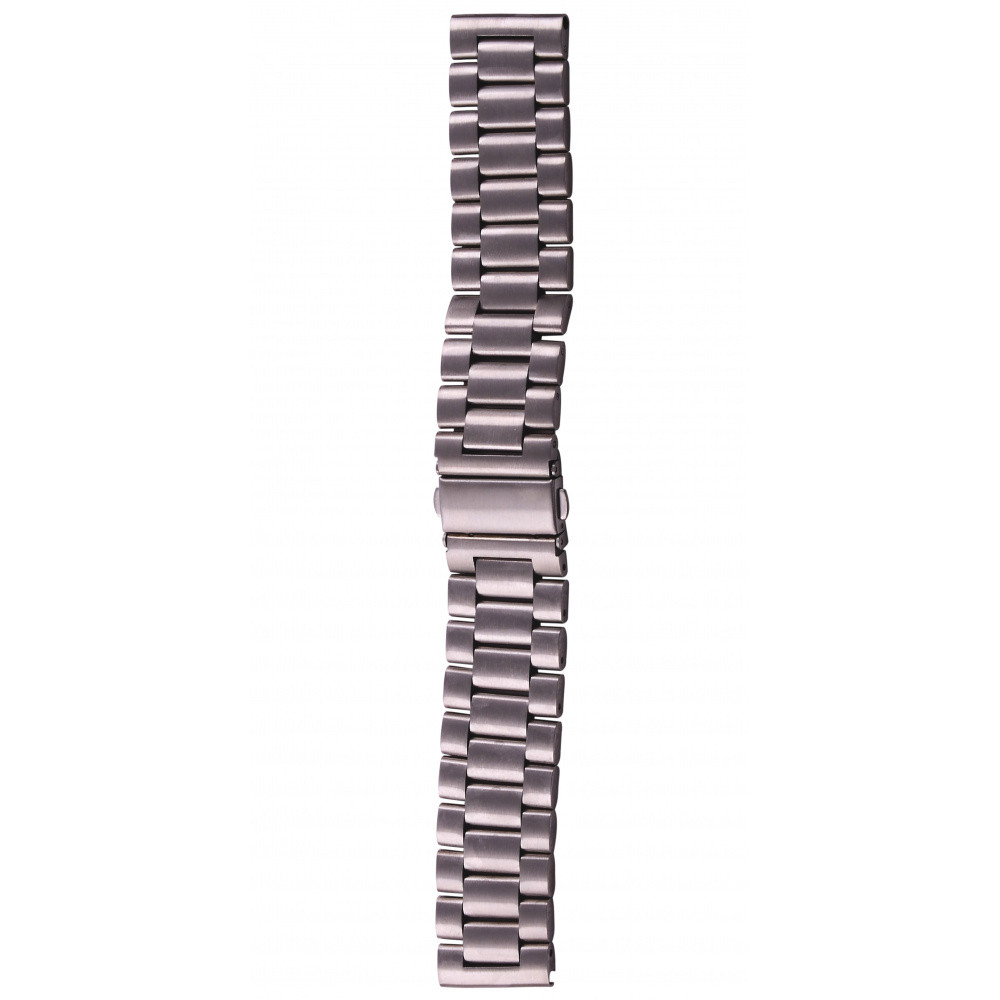 Ремінець універсальний Stainless Steel 20 mm silver