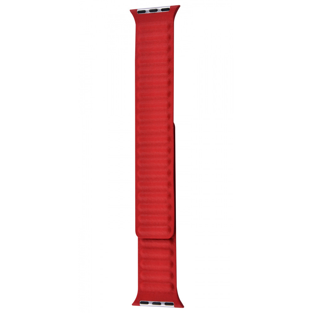 Ремінець Apple Watch Leather Link 38 mm/40 mm (S/M) red