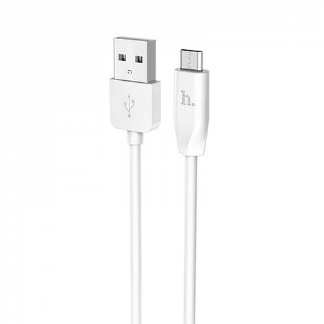 Кабель Hoco X1 Micro USB (1m) white, фото 1