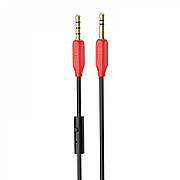 Кабель AUX Hoco UPA12 With Mic (1m) black