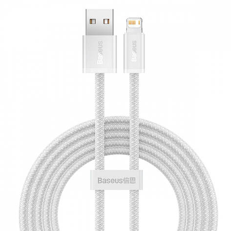Кабель Baseus Dynamic Series Fast Charging Lightning 2.4A (2m) white, фото 1